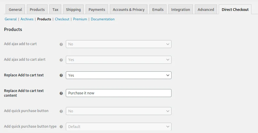¿Cómo modificar el botón "Agregar al carrito" en Woocommerce? 13 como modificar el boton agregar al carrito en woocommerce direct checkout img 4