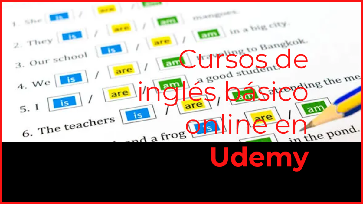 5 cursos de ingles basico online en udemy portada ingles