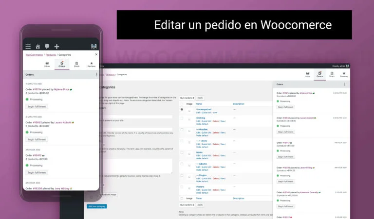 ¿Como actualizar un pedido ya realizado y pagado en Woocommerce?