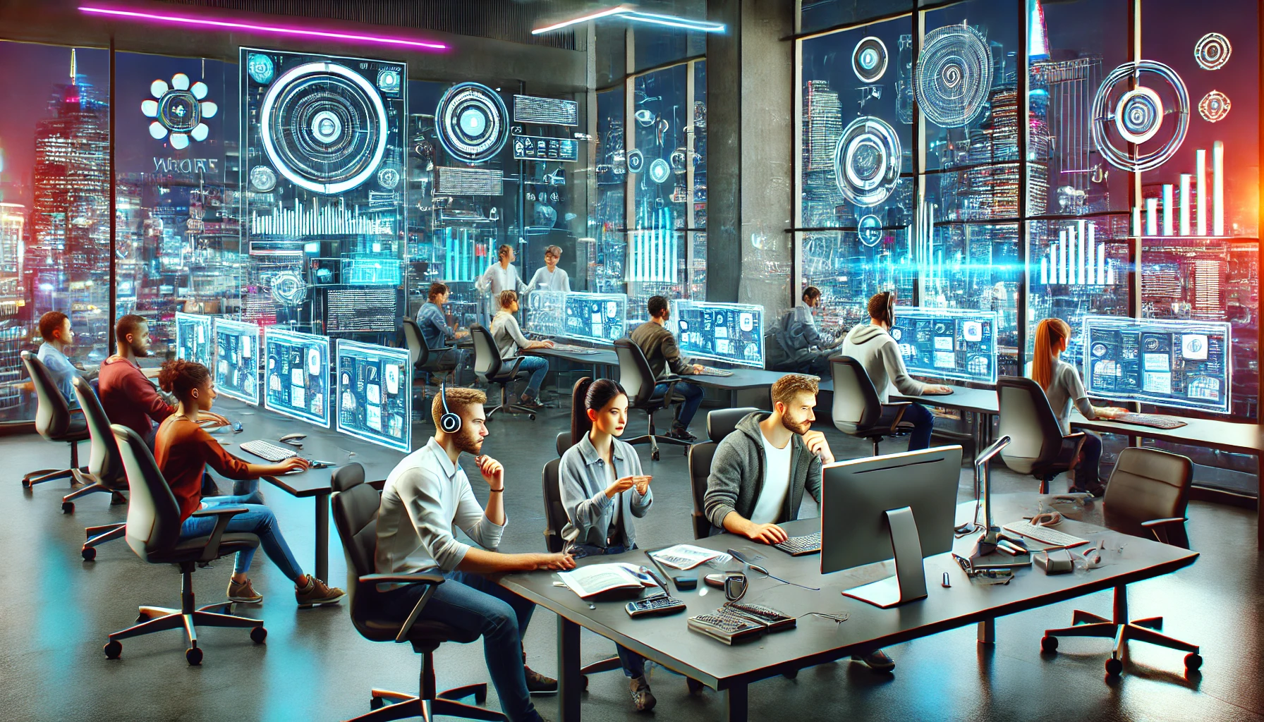 ¿Con qué frecuencia debemos agregar nuevo contenido a nuestro sitio web o blog? 1 con que frecuencia debemos agregar nuevo contenido a nuestro sitio web o blog a futuristic office scene