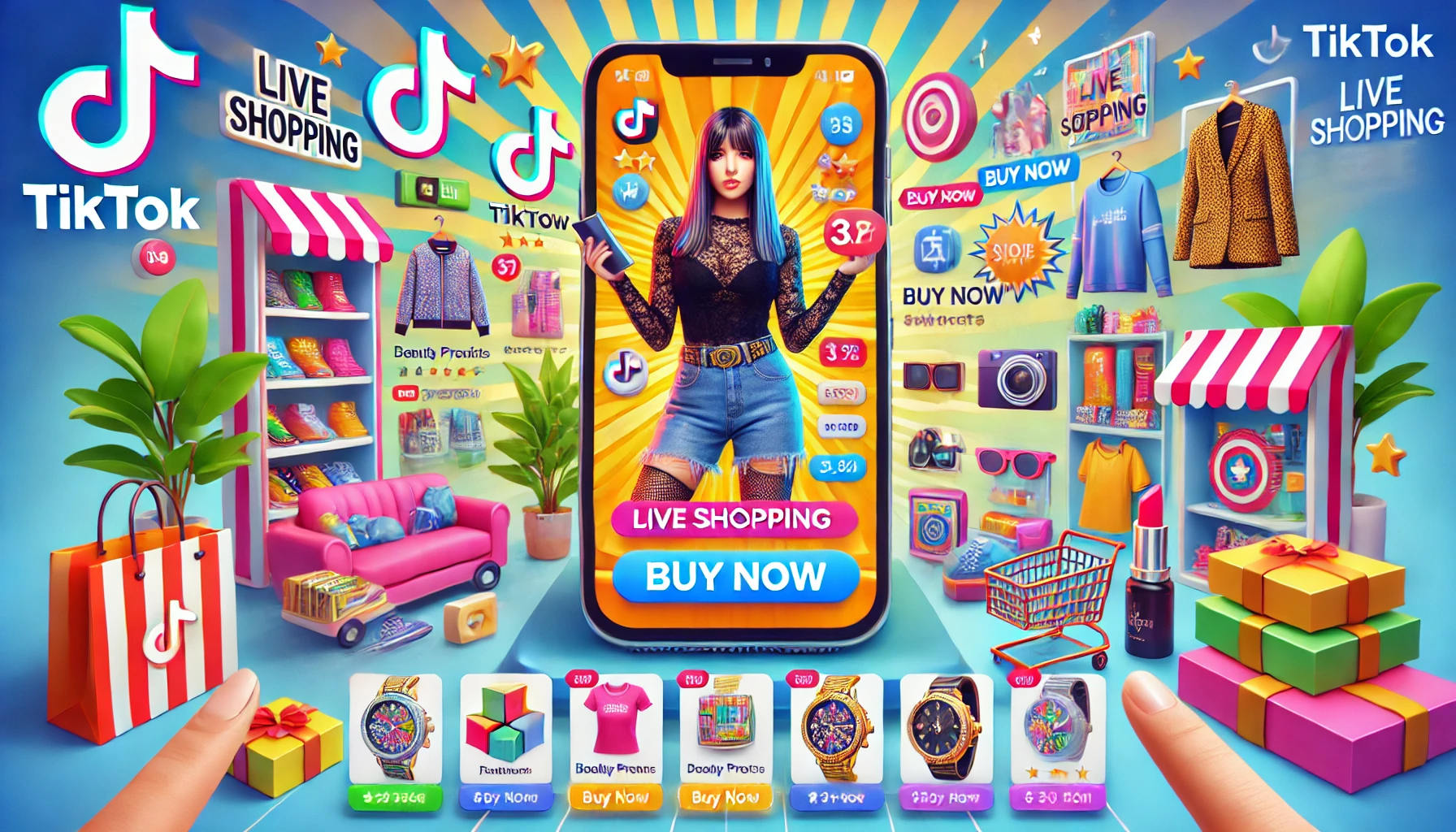 ¿Cómo está TikTok cambiando el juego en las ventas online y offline? 1 como esta tiktok cambiando el juego en las ventas online y offline the image shows a vibrant live