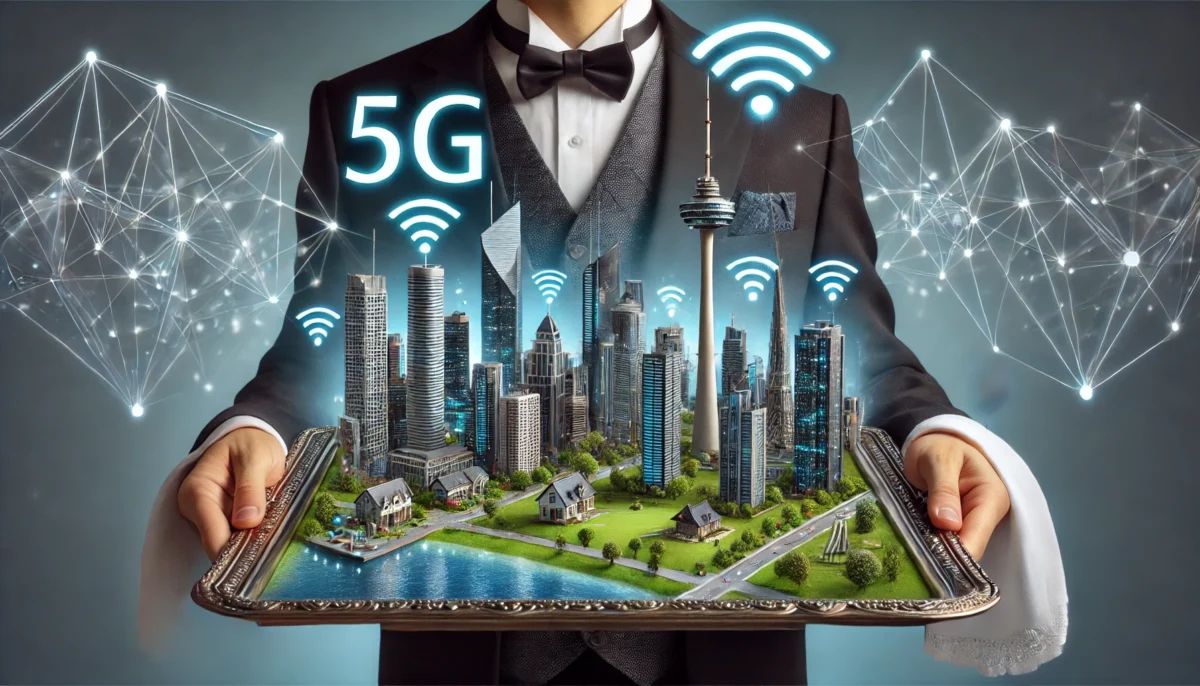 es realmente el 5g una necesidad en la sociedad the city features modern skyscrapers